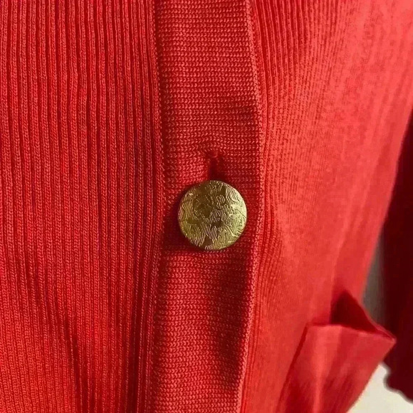 Exclusively misook women’s knit button up sweater cardigan, XL - Picture 3 of 5